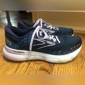 Brooks Women’s Navy/Black/Turquoise/White Sneakers Sz 8.5